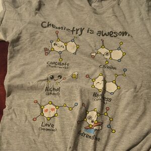 Gray Chemistry Graphic Kids T-Shirt